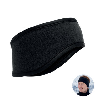 WAVES Stirnband Fleece, schwarz