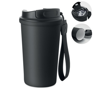 NAKANO Becher recy. Edelstahl 400ml, schwarz