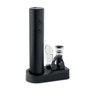 VINO SET Elektrischer Korkenzieher, schwarz