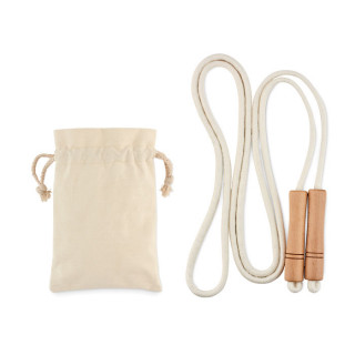 JUMP Springseil aus Baumwolle, beige