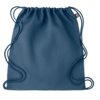 NAIMA BAG Hanf Beutel mit Kordelzug, blau
