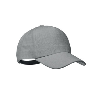 NAIMA CAP Hanf Baseball Kappe 5 Panele, grau