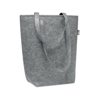 TASLO Shopping Tasche RPET-Filz, grau