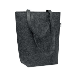 TASLO Shopping Tasche RPET-Filz, steingrau