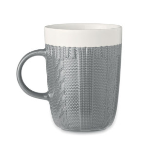 KNITTY Keramik Kaffeebecher 310ml, grau