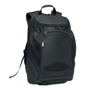 OLYMPIC Sportrucksack 600D RPET, schwarz
