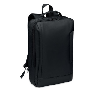 SINGAPORE Laptop Rucksack 300D RPET, schwarz