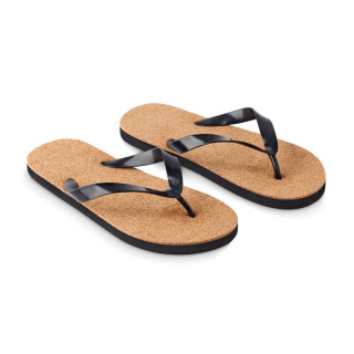 BOMBAI M Zehensandalen Kork M, schwarz