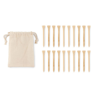 BIRDIE Golf Tees-Set, beige