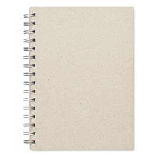 GRASS BOOK DIN A5 Notizbuch Graspapier, beige
