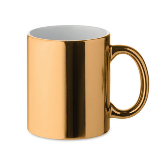 HOLLY Keramikbecher metallic 300 ml, golden