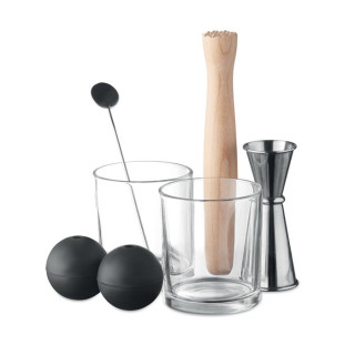 NIGHT Cocktail-Set, mattsilber