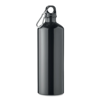 MOSS LARGE Trinkflasche Aluminium 1L, schwarz
