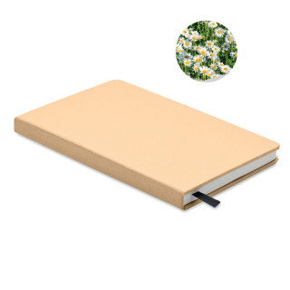 GROW DIN A5 Notizbuch, liniert, beige