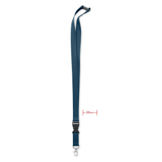 LANNYCOT Lanyard Baumwolle 20mm, blau