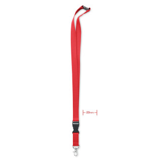 LANNYCOT Lanyard Baumwolle 20mm, dunkelrot