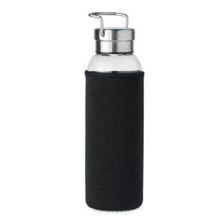 HELSINKI GLASS Trinkflasche Glas 500 ml, schwarz