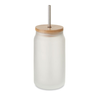 JARBLIM Trinkglas Subli 450ml, transparent weiß