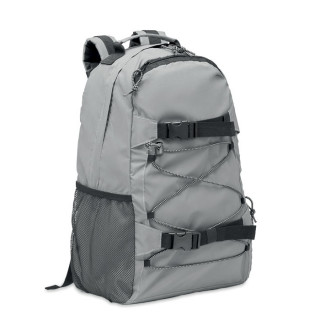 BRIGHT SPORTBAG Reflektierender Rucksack 190T, mattsilber