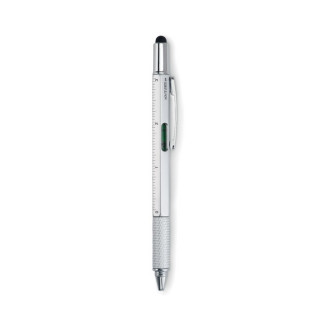 TOOLPEN Kugelschreiber Multifunktion, mattsilber