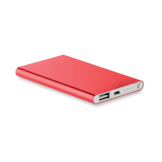 POWERFLAT Powerbank 4000 mAh, rot
