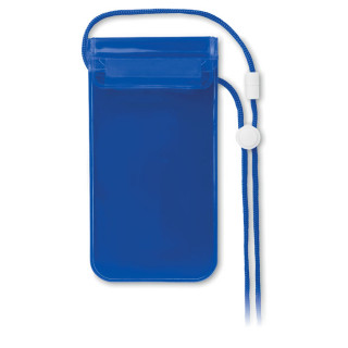 COLOURPOUCH Wasserfeste Smartphone Hülle, transparent blau