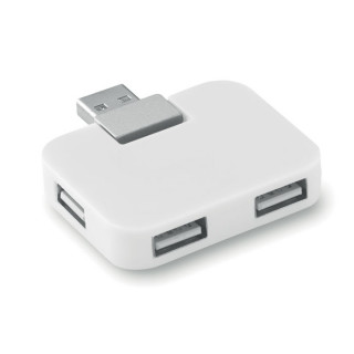 SQUARE 4 Port USB Hub, weiß