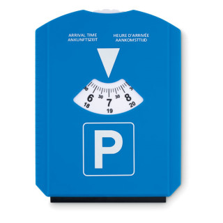 PARK & SCRAP Parkscheibe mit Eiskratzer, blau