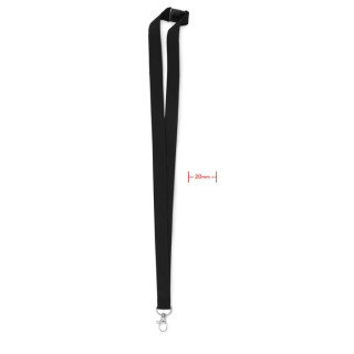 PANY Lanyard mit Karabiner 20mm, schwarz