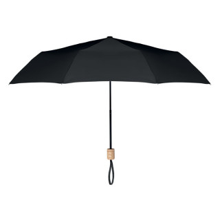 TRALEE Faltbarer Regenschirm, schwarz