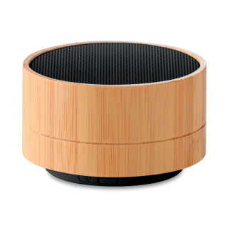 SOUND BAMBOO Runder wireless Lautsprecher, schwarz