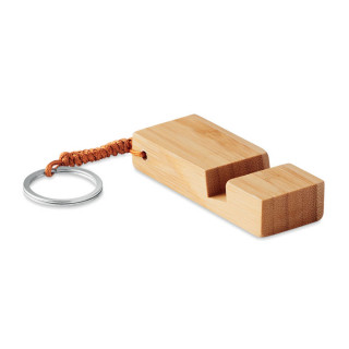 TRINEU Schlüsselring mit Halter, holzfarben