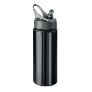 ATLANTA Aluminium Trinkflasche 600ml, schwarz