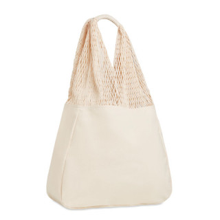 BARBUDA Strandtasche Baumwolle/Mesh, beige