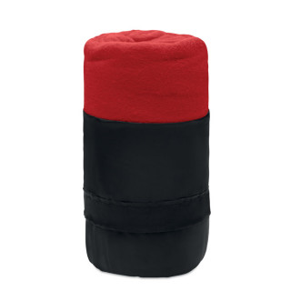 MUSALA RPET RPET Fleece-Reisedecke, rot