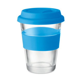 ASTOGLASS Glas Becher 350 ml, blau