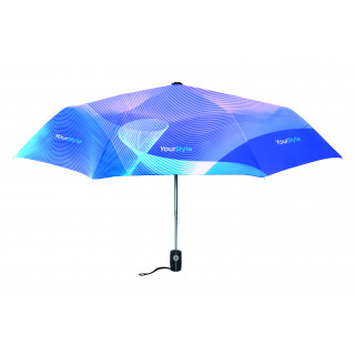  21" 3fach gefalteter Premium Regenschirm , 190T Polyester (w/ matching pouch)