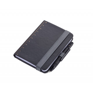 Notizblock LILIPAD+LILIPUT TOOL PEN, goldfarben, schwarz