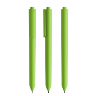 Pigra P03 Soft Touch Push Kugelschreiber, grün