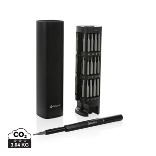 Gear X 46-tlg. Präzisions-Bit-Set aus RCS recyc. Aluminium, schwarz