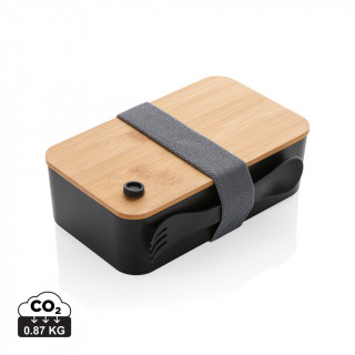 RCS RPP Lunchbox mit Bambusdeckel, schwarz