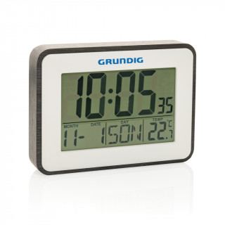 Grundig Thermometer, Wecker und Kalender, weiß