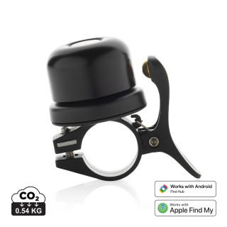 Bikefinder Dual Fahrradklingel mit weltweiter Ortung, schwarz