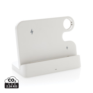 Joltz dual 15W-Ladegerät aus RCS rec. ABS mit iWatch-Slot, weiß