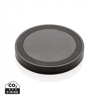 Runder 5W Wireless-Charger, schwarz