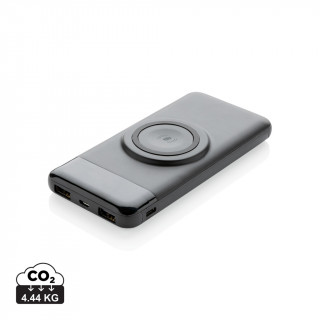 10.000 mAh Wireless Powerbank mit Watch-Charger, schwarz