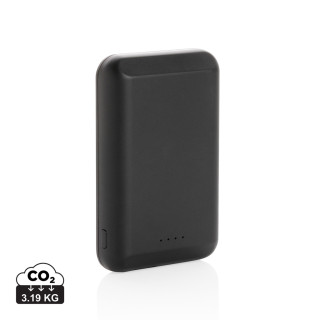 Magnetische 5.000 mAh Wireless Powerbank, schwarz