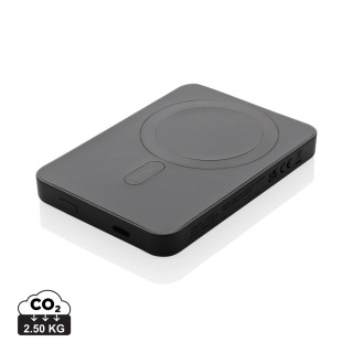 Magnetix 5.000mAh magnetische Powerbank aus RCS recycel. ABS, schwarz