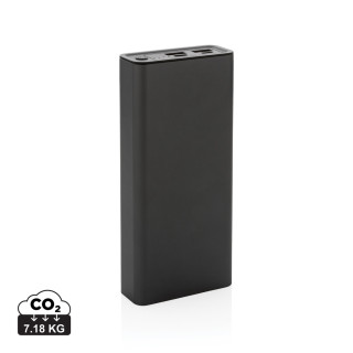 Terra 20.000mAh 20W Powerbank aus RCS recyceltem Aluminium, grau