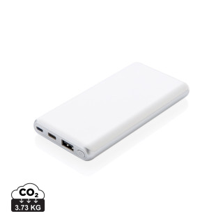 Ultraschnelle 10.000 mAh Powerbank mit PD, weiß
